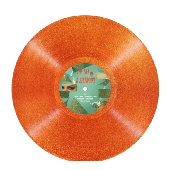 Taylor Swift The Life of a Showgirl Sweat and Vanilla Portofino Glitter Vinyl - Picture 3 of 5